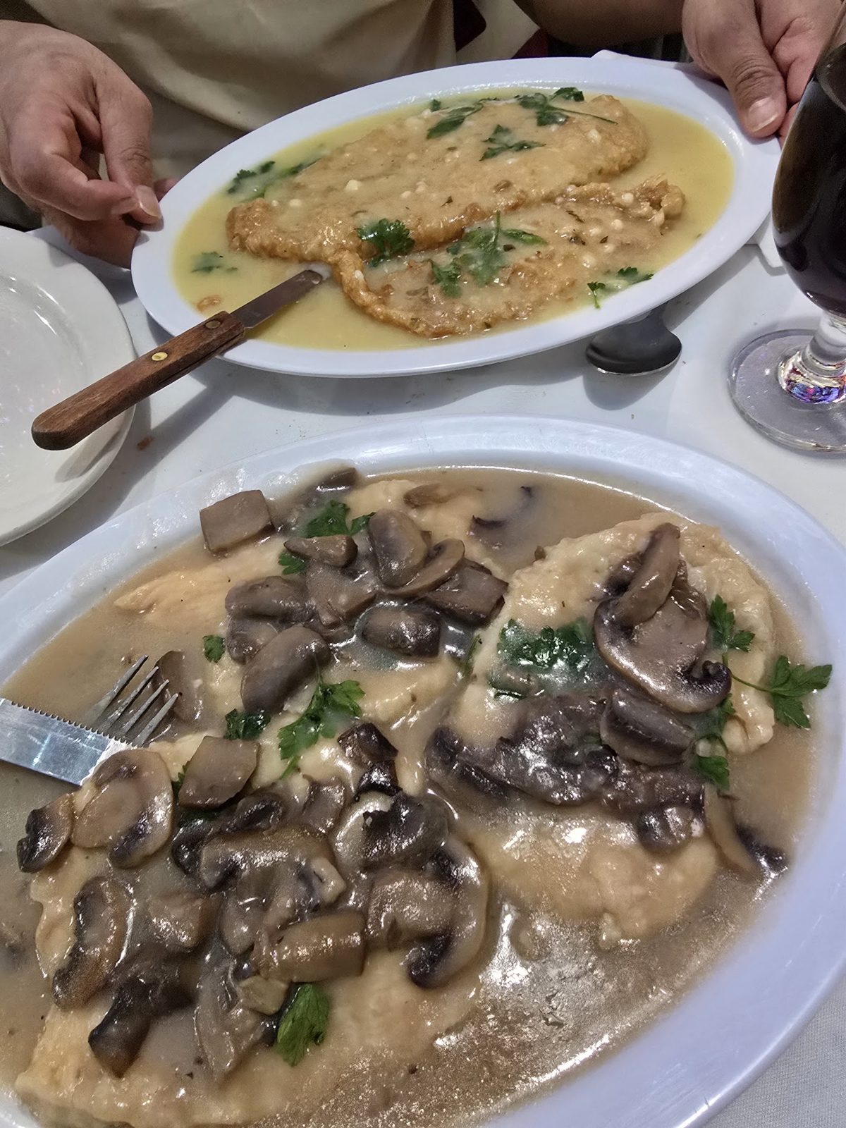 Pasta with mushrooms